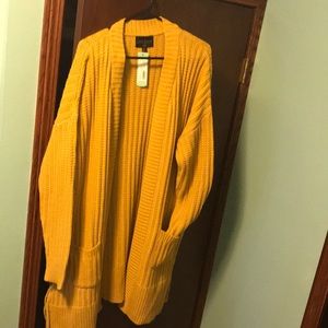 Mustard Knit Cardigan